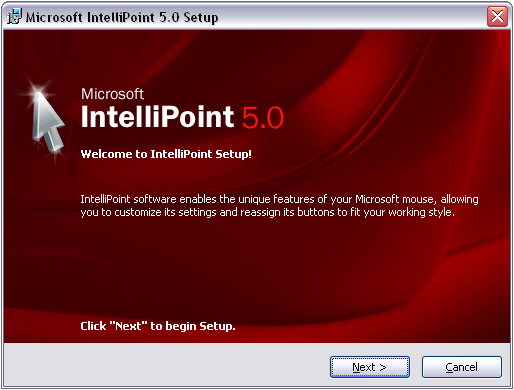IntelliPoint Setup