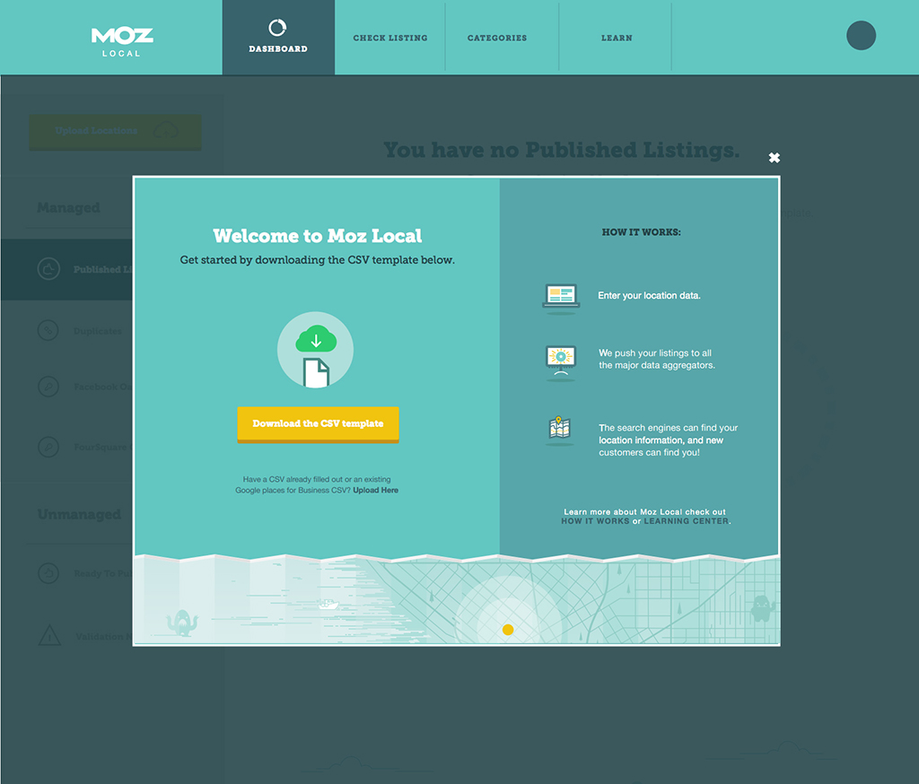MozLocal App Screen 1